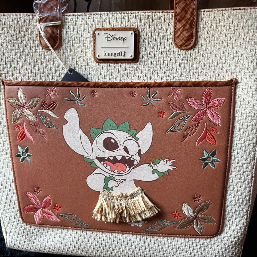 Loungefly Lilo and Stitch Hula Convertible Tote Bag